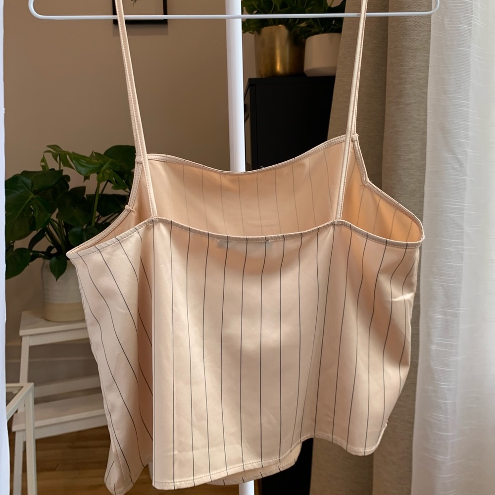 ✨Host Pick✨Zara Champagne Crop Top - Picture 2 of 3